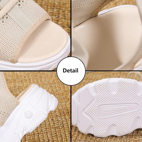 Tangchen Muffin Sandals ، 2023 New Antroved Contraving Cutout Cutout Lace-Up Muffin Sandals ، Women Women Summer Toe Platform Sandals ، Peap Toe Widges for Women in Saudi Arabia