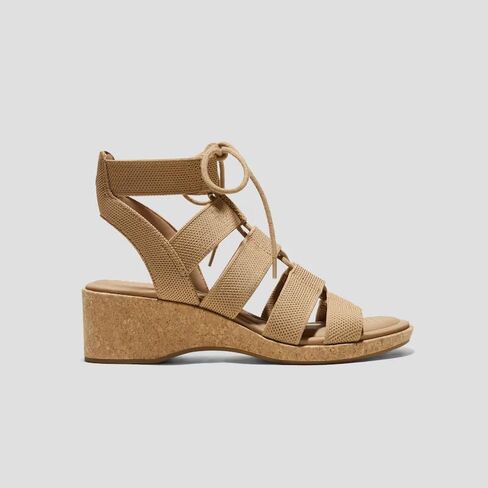 VIVAIA Heidi Round Toe Summer all-match Strap Wedge Sandals in Saudi Arabia