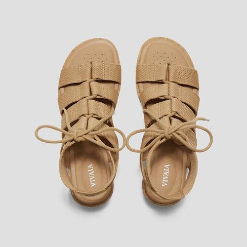 VIVAIA Heidi Round Toe Summer all-match Strap Wedge Sandals in Saudi Arabia