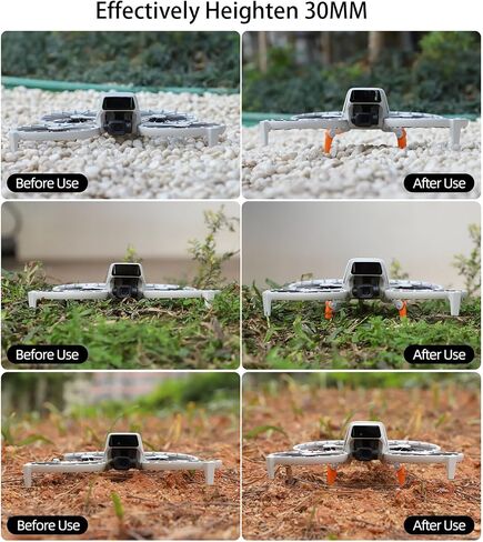 Landing Gear Leg for DJI Flip Camera Drone Accessories Foldable Height Extender Extensions Support Gimbal Bracket (Grey) in Saudi Arabia