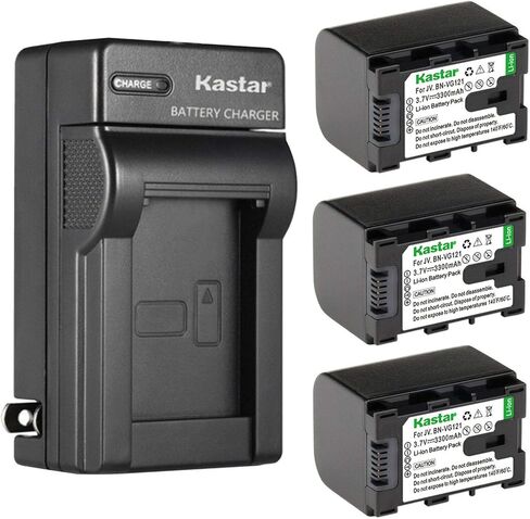 Kastar 1-Pack Battery and AC Wall Charger Replacement for JVC GZ-MS110BUS GZ-MS110U GZ-MS118 GZ-MS150 GZ-MS210 GZ-MS210AEK GZ-MS210AEU GZ-MS210BEU GZ-MS210BUC GZ-MS210SEK GZ-MS210SEU GZ-MS210U AA-VG1E in Saudi Arabia