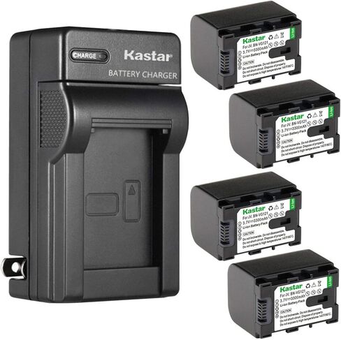 Kastar 1-Pack Battery and AC Wall Charger Replacement for JVC GZ-MS110BUS GZ-MS110U GZ-MS118 GZ-MS150 GZ-MS210 GZ-MS210AEK GZ-MS210AEU GZ-MS210BEU GZ-MS210BUC GZ-MS210SEK GZ-MS210SEU GZ-MS210U AA-VG1E in Saudi Arabia