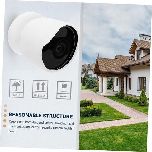 Angoily 4pcs Camera Rain Cover Weatherproof Case Compatible Nest Outdoor from Rain and Complete Coverage for Enhanced Image Quality in Saudi Arabia