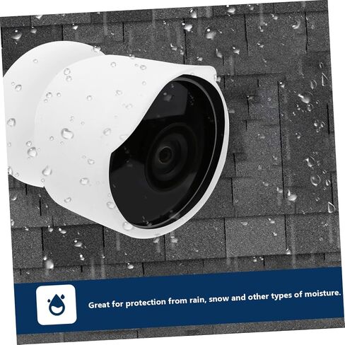 Angoily 4pcs Camera Rain Cover Weatherproof Case Compatible Nest Outdoor from Rain and Complete Coverage for Enhanced Image Quality in Saudi Arabia