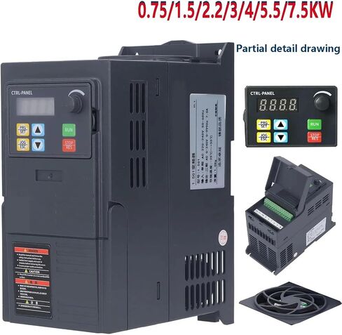 1.5/2.2KW 3KW 4KW 5.5KW 7.5KW Inverter Motor Speed Controller 220V 380V Variable Frequency Drive Converter(320-220V-4KW) in Kuwait