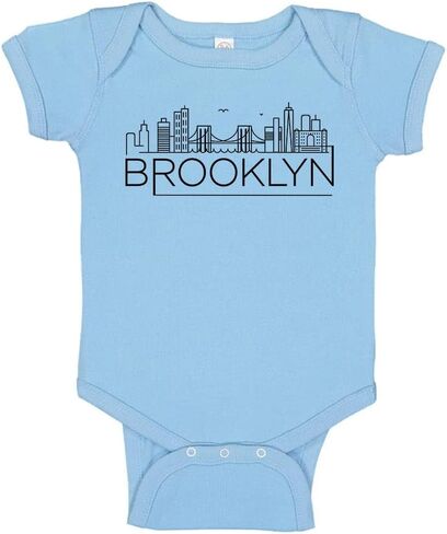 Skyline Brooklyn New York Baby Infant Bodysuit in Kuwait