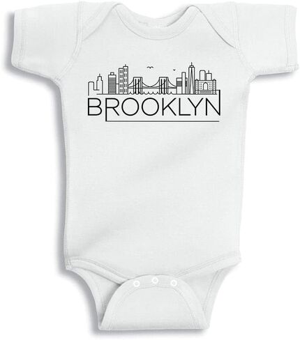 Skyline Brooklyn New York Baby Infant Bodysuit in Kuwait
