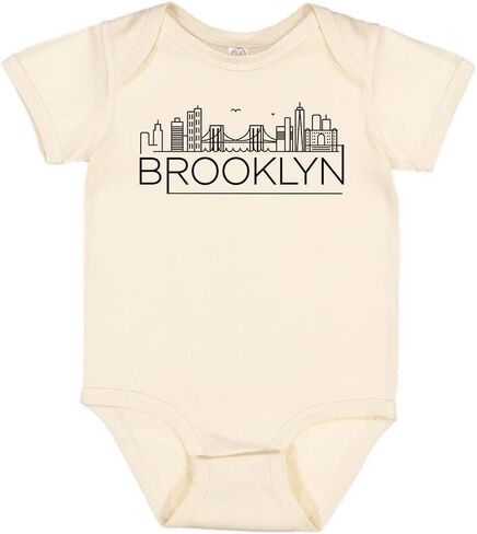 Skyline Brooklyn New York Baby Infant Bodysuit in Kuwait