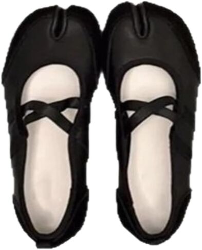 Tabi Shoes Split Toe Leather Mary Janes Flats with Laces for Women Girls Ballet Summer Sandals Non Slip Lightweight Round Toe Wide Width Casual Cute Y2K Kawaii Pumps Spring Fall Outdoors in Saudi Arabia