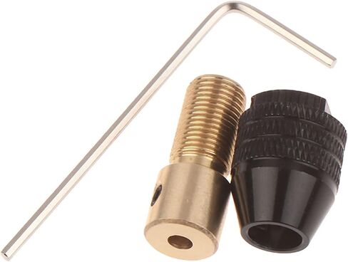 Hex Shank Round Handle Three-Jaw Screwdriver Driver Adaptor THGS Mini 0.3-3.5mm Electric Drill Chuck Bit Tool Set Chuck(2mm) in Saudi Arabia