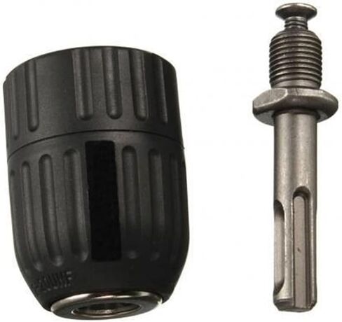2Pcs/Set Manual Drill Bits Adapter 10/13mm Drill Chuck Adapter with Round Shank Connector Converter Tool Chuck(10mm) in Saudi Arabia