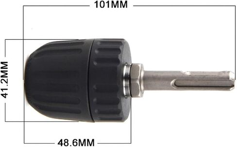 2Pcs/Set Manual Drill Bits Adapter 10/13mm Drill Chuck Adapter with Round Shank Connector Converter Tool Chuck(10mm) in Saudi Arabia