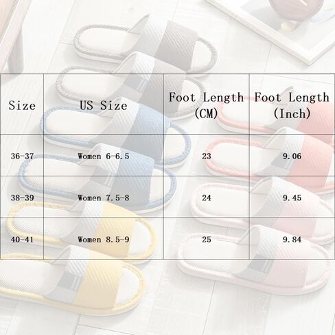 Linen Slippers for Women Japanese Style Summer House Slippers Indoor Lightweight Open Toe Bathroom Slides Soft Sole Sandals for Home Use in Saudi Arabia