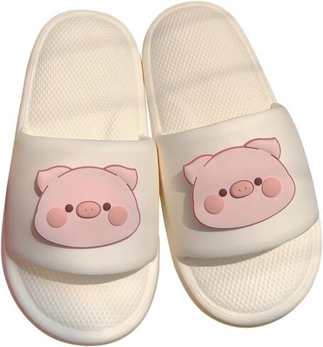 Cute Pig Slides for Women Kawaii Cloud Slippers Slippers Summer House Slippers for Indoor Outdoor Summer Sandals in Saudi Arabia