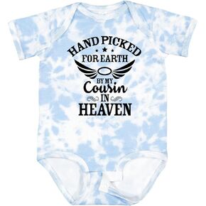 inktastic Handpicked for Earth By My Cousin in Heaven with Angel Baby Bodysuit