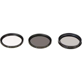 Vivitar 77mm 3 Piece Fundamental Filter Kit UV + CPL + ND8