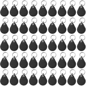 100PCS 13.56MHz UID Keyfobs IC Keyfobs RFID Key fob Token NFC Tags Rewritable &Writable Access Control Key Card for Entry Access Control System
