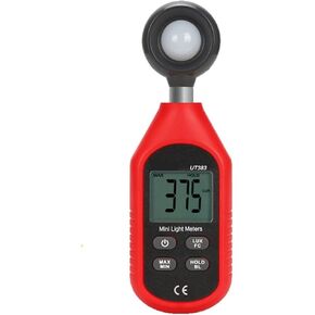 Digital Illuminance Light Meter Tester, Light Meter 200,000 LUX Digital Luxmeter Luminance Lux Fc Test Max Min Illuminometers Photometer for Set Design, Factory, Office or Home use