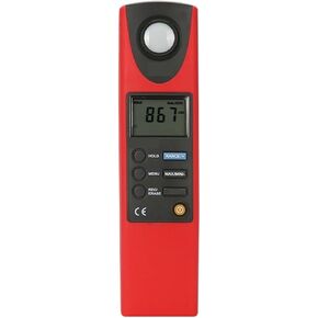 Digital Illuminance Light Meter Tester, Light Meter Auto/Manual Range Data Hold 2044 Sets Data Storage MAX/MIN Modes Lux/FC Selectable for Set Design, Factory, Office or Home use