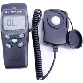 Digital Illuminance Light Meter Tester, Digital Light Level Meter 200,000 Lux Measure White LED Luxmeter Environmental Testing Handheld Type Illuminometer Photometer Detector Measuring for set design,