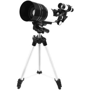 Pro Refractor Telescope with 1.38 Meter Adjustable Tripod, Moon Filter, Easy Setup for Adults & Beginners, Travel-Friendly Gift for Astronomy Lovers