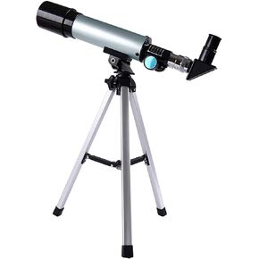 50mm Refractor Telescope for Beginners & Kids, 360mm Focal Length, Aluminum Tripod, Perfect for Stargazing & Nature Observation, Easy Setup