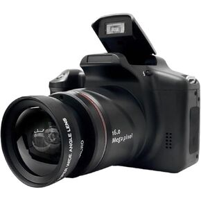 الكاميرا الرقمية 16MP 2.4 بوصة LCD 16x ZOOM 720p أسود