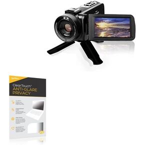 BoxWave Screen Protector Compatible with VJIANGER Video Camera Camcorder (3 in) - ClearTouch Anti-Glare Privacy (2-Pack), Privacy Screen Protector Flexible Film Anti-Glare
