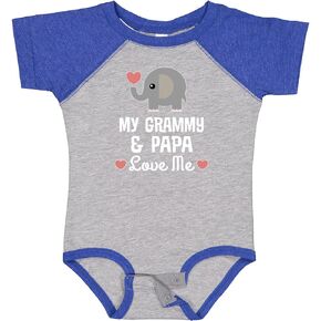 inktastic Grammy and Papa Love Me Grandchild Baby Bodysuit
