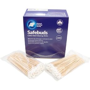 SafeBuds - عصا تنظيف براعم القطن - 10 × 100 أكياس قابلة للاستمتاع من SafeBuds ، SBU000