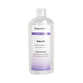 Dukal Dawn Mist Baby Oil with Dispensing Cap, 16 oz. Bottle (Pack of 1) – Hypoallergenic, Moisturizing Baby Skin Care, Gentle and Non-Irritating Formula
