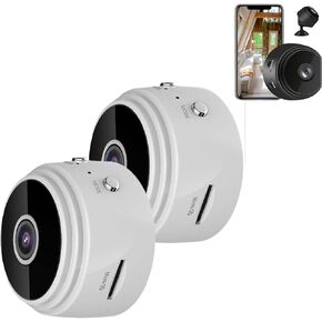 Minipix,Minipix Magnetic Mini Security Camera,Minipix Security Camera,Miniguard Security Camera,Minipix Camera,Miniguard Cam,Hidden Camera (White,2PCS)