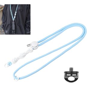 Neck Lanyard Shoulder Strap for DJI Osmo Pocket 3 Camera Mount Accessories Compatible with GoPro Insta360 Action Camera Blue