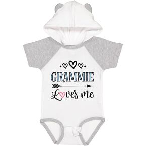 inktastic Grammie Loves Me Arrow Childs Baby Bodysuit