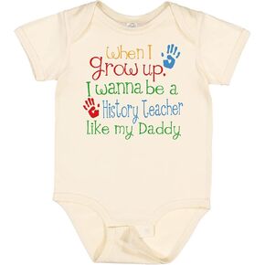 inktastic History Teacher Like Daddy Baby Bodysuit