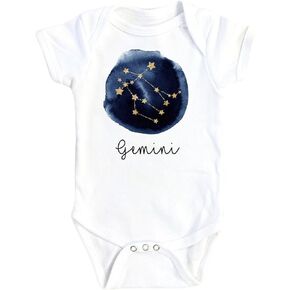 Gemini Zodiac - Baby Boy Girl Clothes Infant Bodysuit Funny Cute Newborn