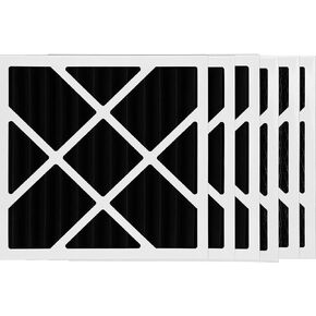 6 Packs VL602 Merv 13 Carbon Filter Compatible with Abatement Technologies VL602 Carbon Filter, CAP600, CAP600-UV and CAP600-UVP,Nominal Size 15 1/2" x 16" x 2"