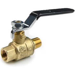 Standard Ball Valve 741‑11‑003C – 3/4" MNPT to 3/4" FNPT, Full Port, Brass, 600 psi CWP, 150 psi Steam – ISO Certified