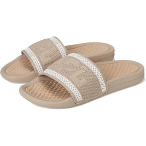 الشعار الكبير للسيدات Techloom Slide Slipper ، العاج/الشوكولاتة 1 ، 7