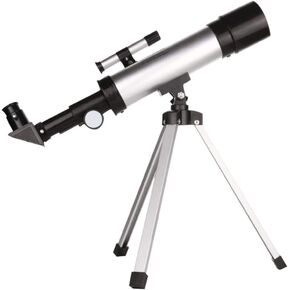 Telescope Introductory Astronomical Telescope with Finder Mirror Birthday Gift for Children Suitable for Adult Beginners (Color : White Size : One Size)