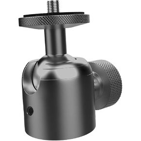 360° Rotating Mini Ball Head Tripod Mount for Outdoor Use, 0.25 in Interface