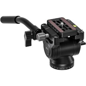 رأس سائل Leofoto Mini مع مقبض قصير ، نمط Arca Swiss ، 360 Parning ، 6061-T6 الألومنيوم ، حمولة 4 كجم كحد أقصى ، قطر قاعدة 50 مم (BV-5B)