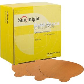 Sunmight Gold 5" 220G PSA No Hole Disc, 02111, 100 Discs