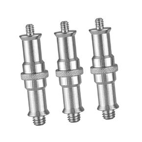 Lurrose 3pcs Threaded Screw for Light Stands Durable Electroplated Spigot for Photography Easy Installation for Vlogging