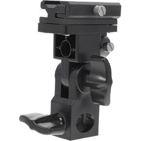Adjustable Flash Light Stand Adapter for Multi Directional Photography Lamp Holder Compatible with All Flashes for and Outdoor Use
