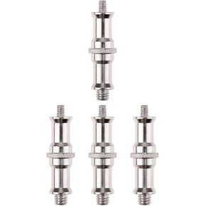Vaguelly 4Pcs Standard to Spigot Screw Adapter for Light Stands Durable Threaded Converters Easy Hand Tightening for Photography Accessories