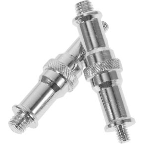 Angoily 2pcs Male Threaded Screw Adapter to All Spigot for Light Flash Stand Easy to Assemble Photography Tool Durable Wear Design
