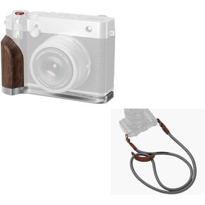 Handgrip Smallrig Wooden for fujifilm GFX100RF+حبل الكتف الكاميرا الكاميرا