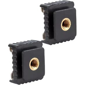 2 قطع وميض محول حذاء حذاء الساخنة وميض بارد حذاء حذاء حذاء حامول محول 1/4inch المسمار لاستوديو ثلاثي القوائم التصوير