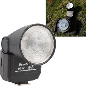 Portable Mini Camera Flash GN8, Hot Shoe Mount Mini Flash for Camera, 6500K CRI97 External Fill Light